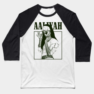 Aaliyah Album Vintage Baseball T-Shirt